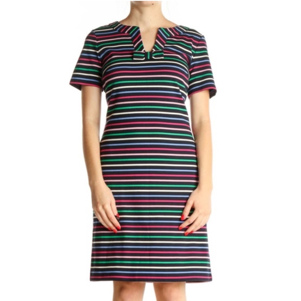 Talbots Multicolor Striped Mini Dress